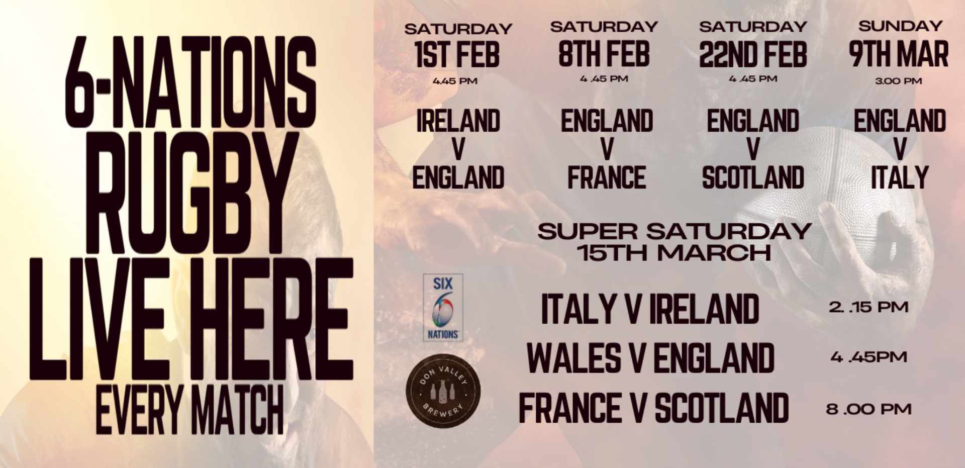 6 Nations Rugby in Sandtoft
